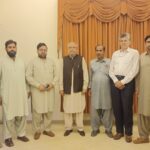 The delegation of Rahim Yar Khan Union of Journalists under the leadership of President Javed Iqbal met with Chief of Gujjar Nation Senator Chaudhry Muhammad Jafar Iqbal.